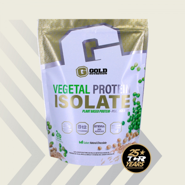 Vegetal Protein Isolate® Blend Gold Nutrition - 2 lbs - Natural chocolate